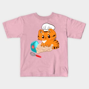 Bitty the kitty Making Biscuits Kids T-Shirt